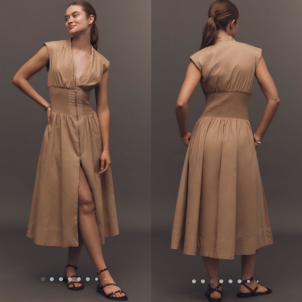 The Tommie zip front midi dress
